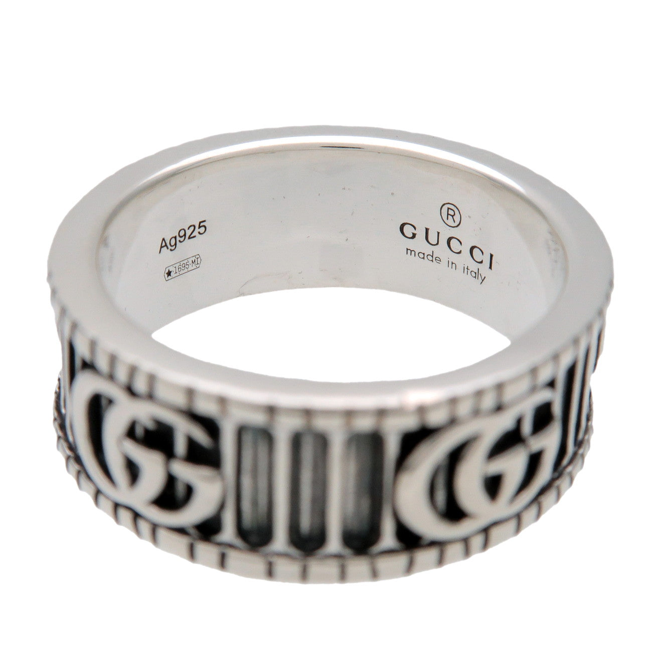 GUCCI Double G Ring SV925 Silver #14 US6.5 EU53 HK14