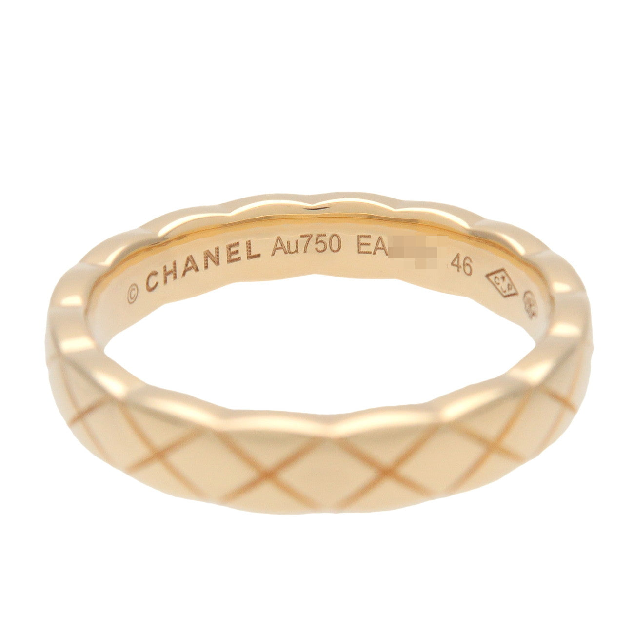 CHANEL COCO Crush Mini Ring K18 750YG Yellow Gold #46 US3.5 J11794