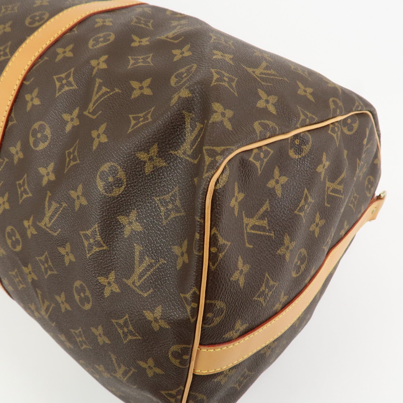 Louis Vuitton Monogram Keep All Bandouliere 55 Boston Bag M41424