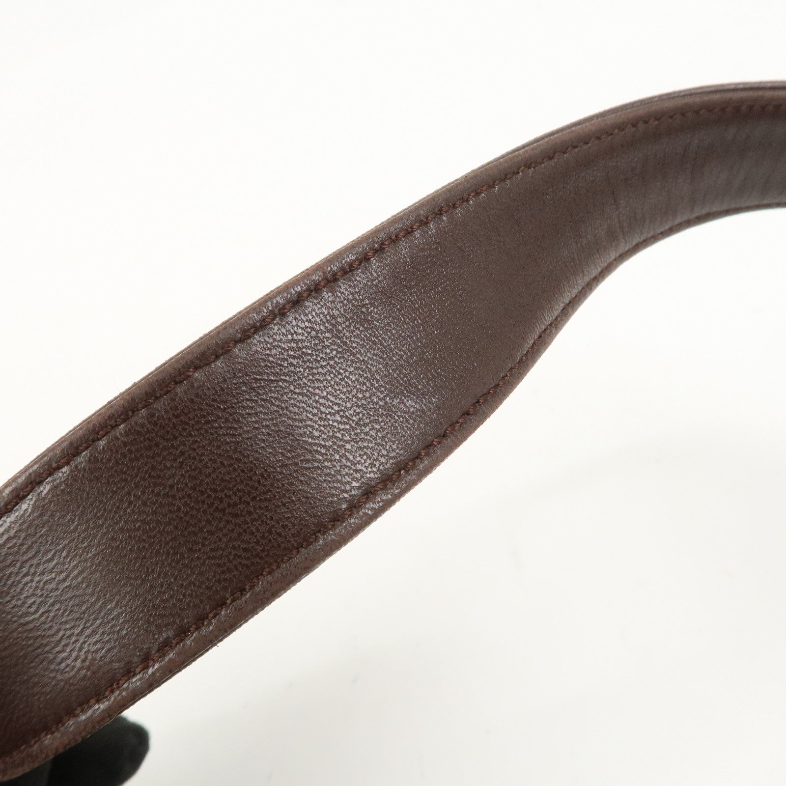 LOEWE Anagram Lamb Skin Shoulder Bag Hand Bag Brown