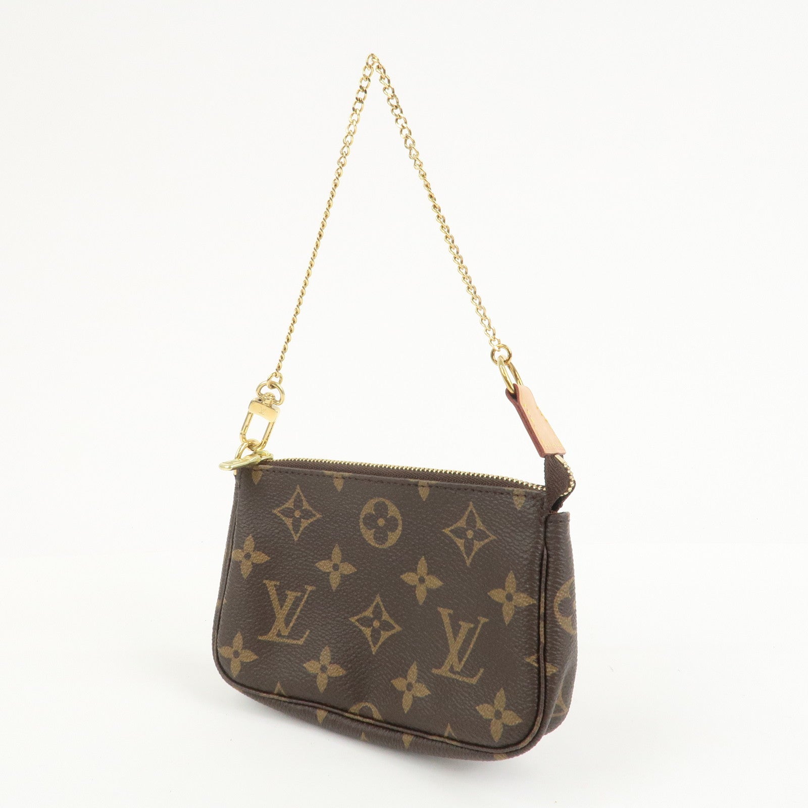 Louis Vuitton Monogram Mini Pochette Accessoires Hand Bag M58009