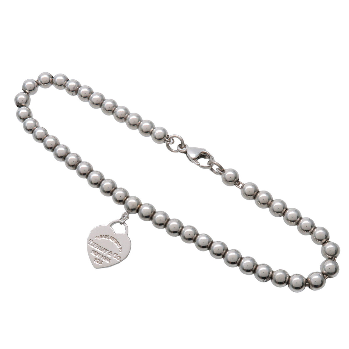 Tiffany & Co Return to Tiffany Mini Heart Tag Beads Bracelet SV925