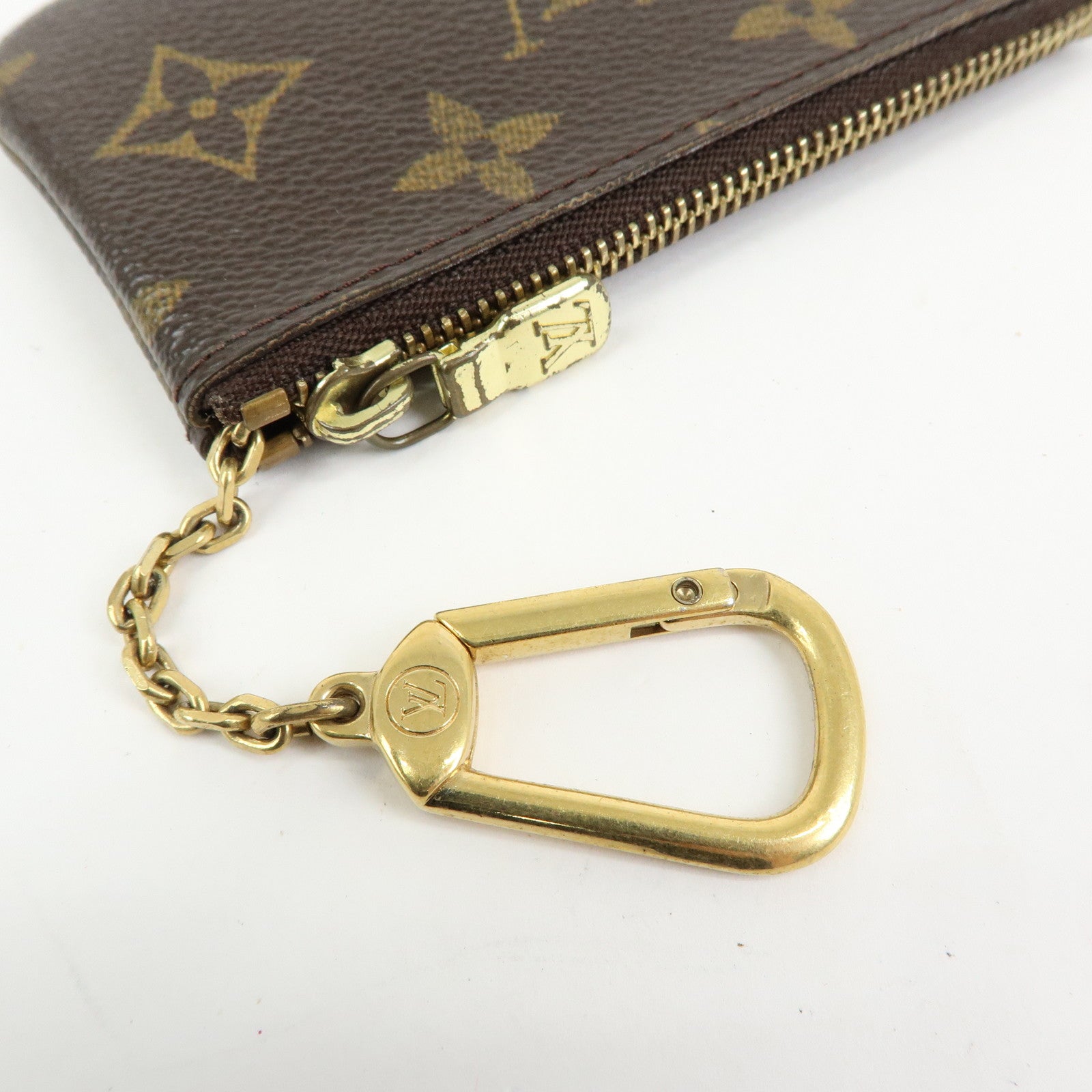 Louis Vuitton Monogram Pochette Cles Coin Case Key Case M62650