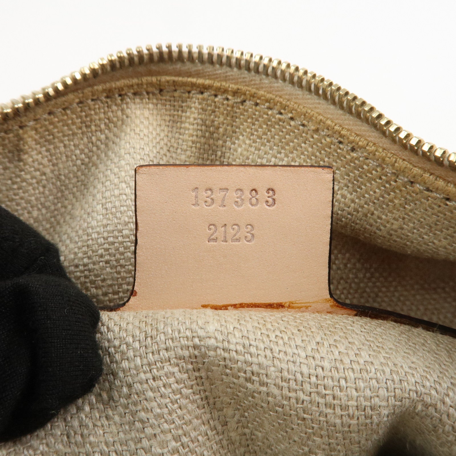 GUCCI Bamboo Canvas Leather Shoulder Bag Flora Ivory Pink 137383