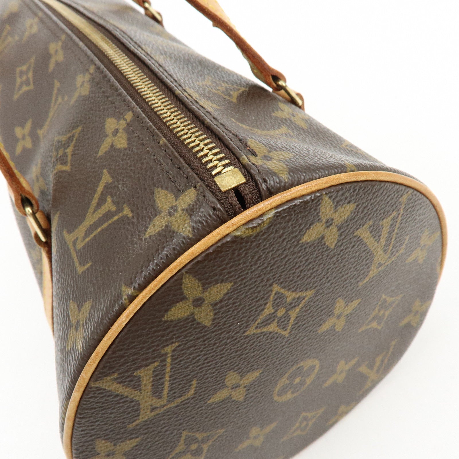 Louis Vuitton Monogram Papillon 30 Hand Bag Brown M51385