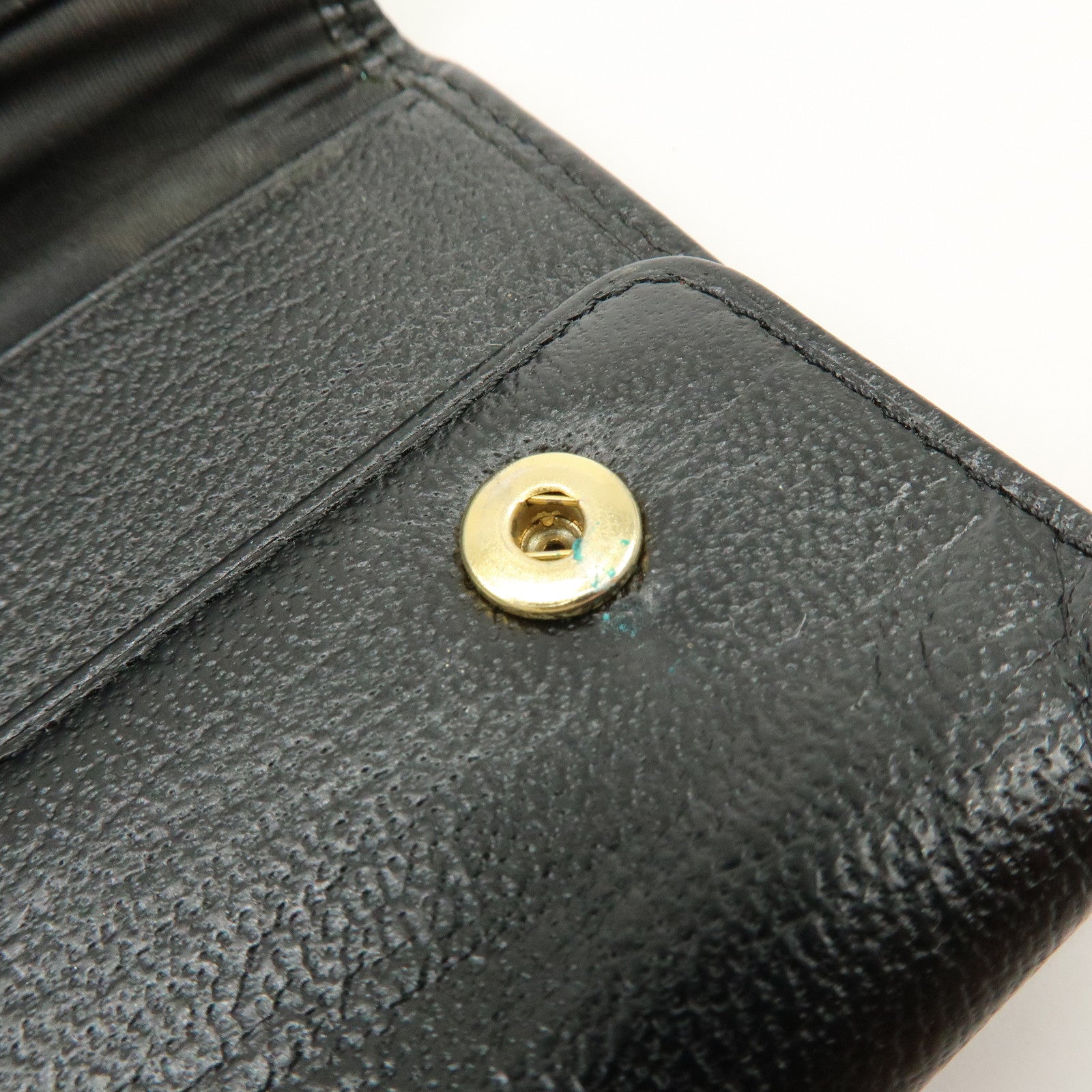 CHANEL COCO Mark Leather Key Case Key Holder Black