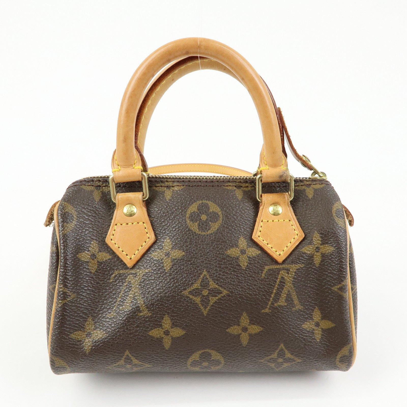 Louis Vuitton Monogram Mini Speedy Hand Shoulder Bag Brown M41534