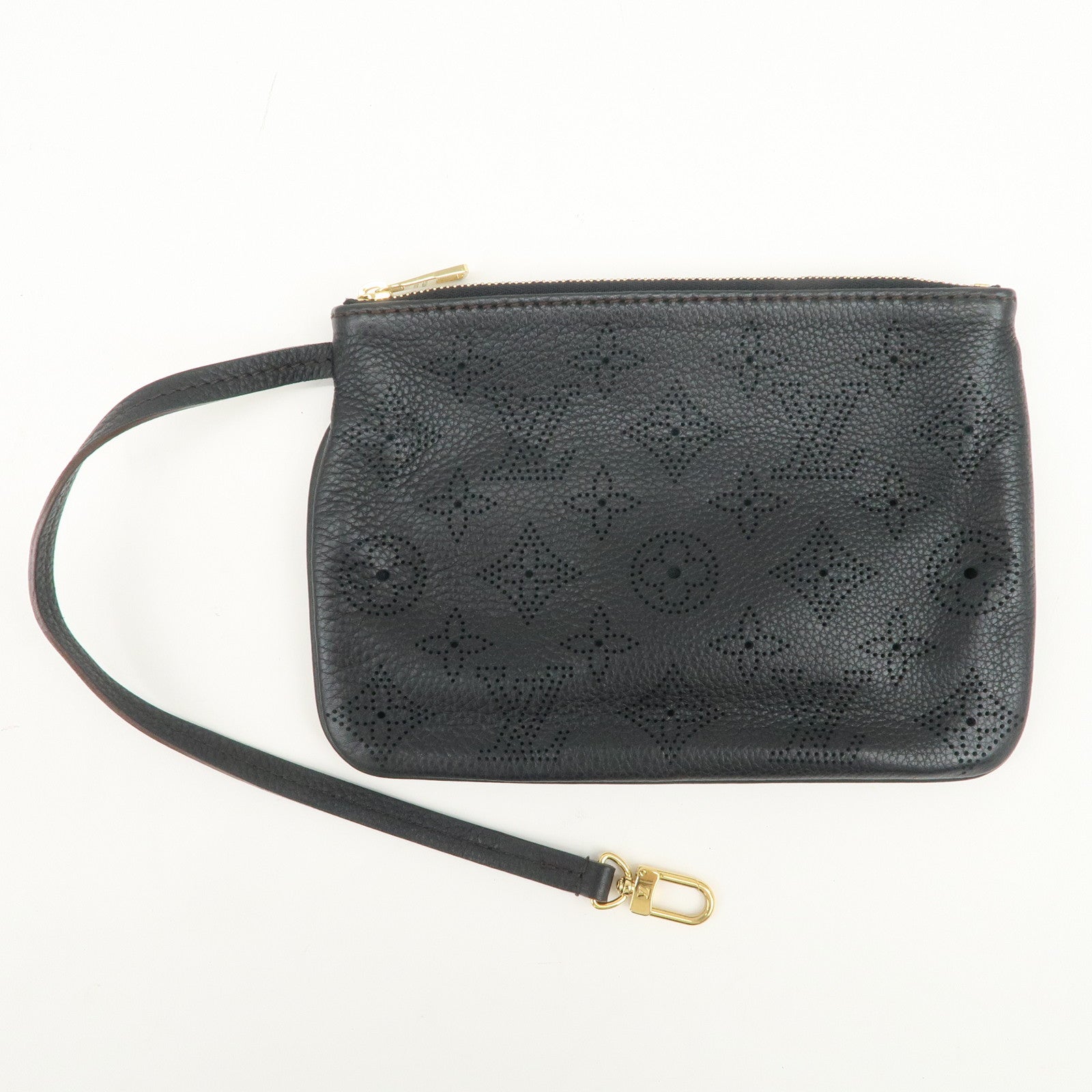 Louis Vuitton Monogram Mahina Selene PM Shoulder Bag Noir M94314
