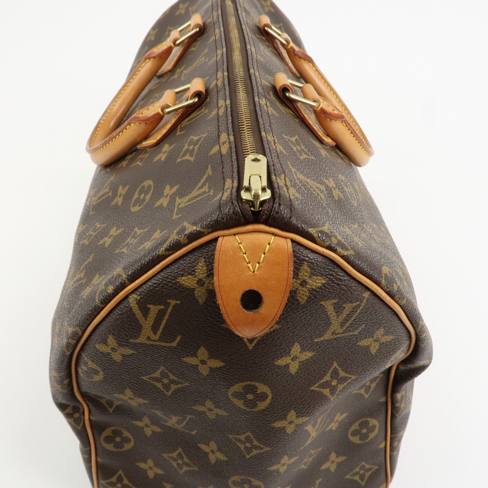 Louis Vuitton Monogram Speedy 40 Hand Bag Boston Bag Brown M41522