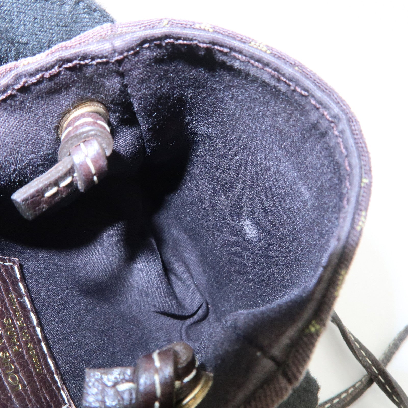 Louis Vuitton Monogram Mini Lin Pochette Cancun Ebene M95313