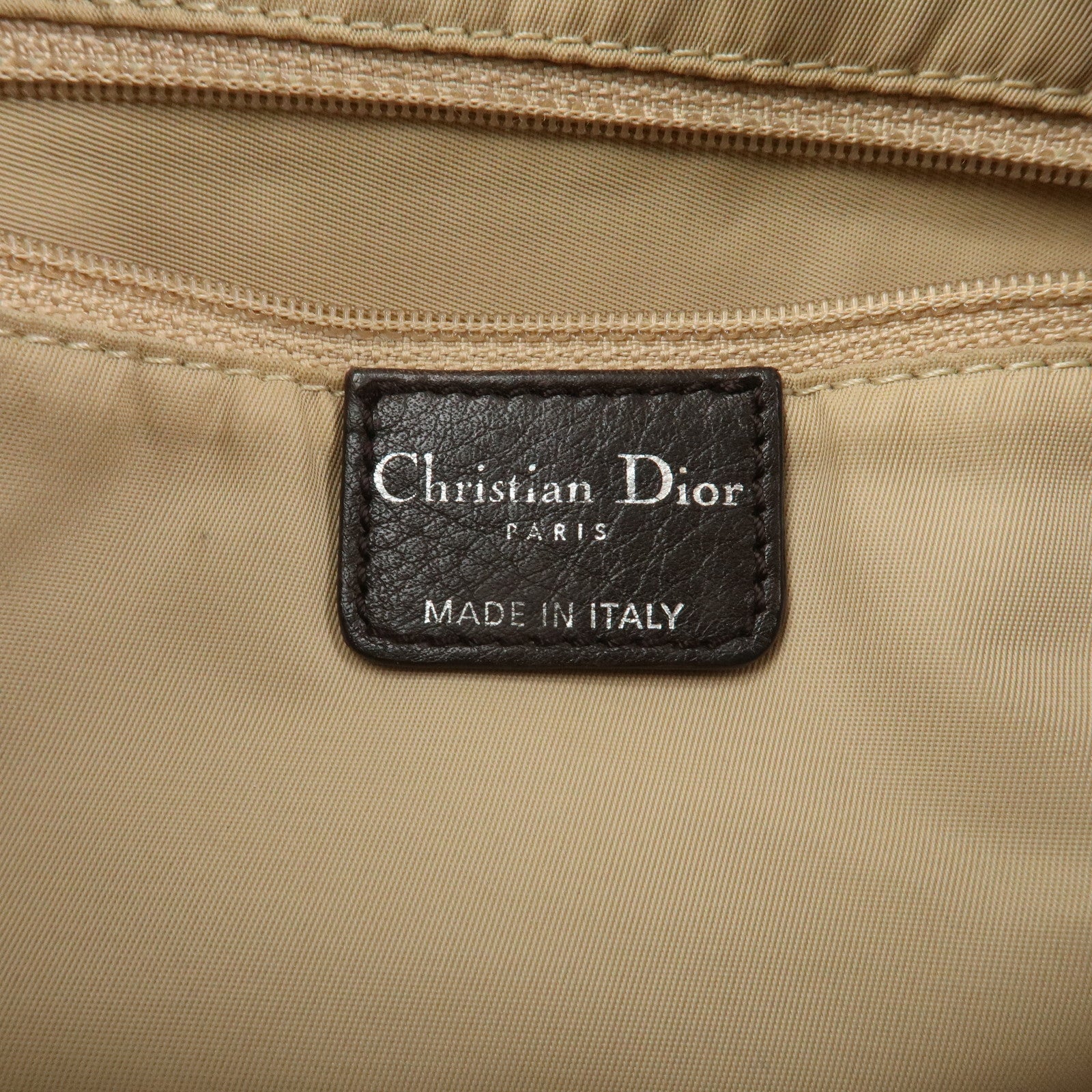 Christian Dior Street Chic Trotter Canvas Leather Shoulder Bag