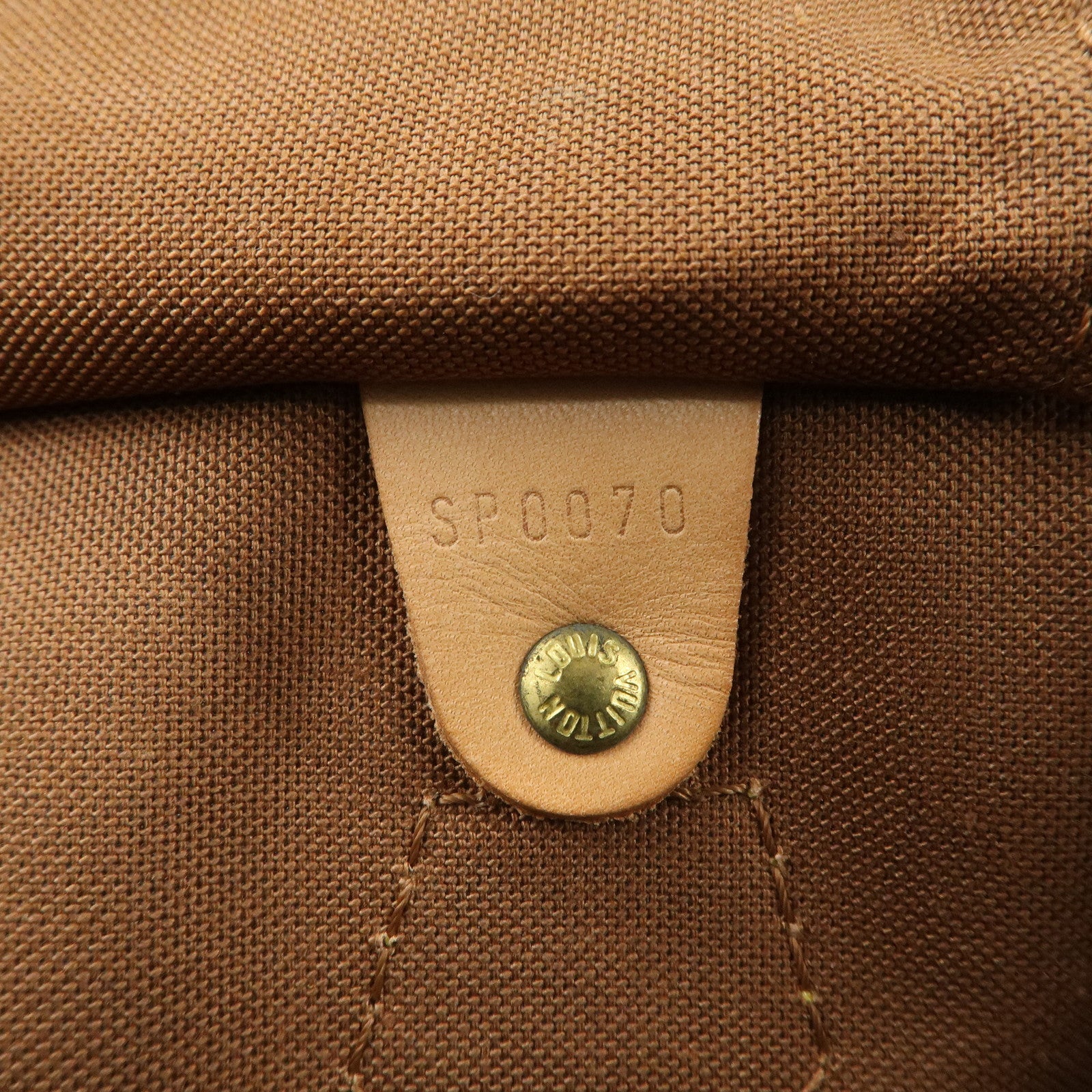 Louis Vuitton Monogram Speedy 35 Boston Bag Brown M41524