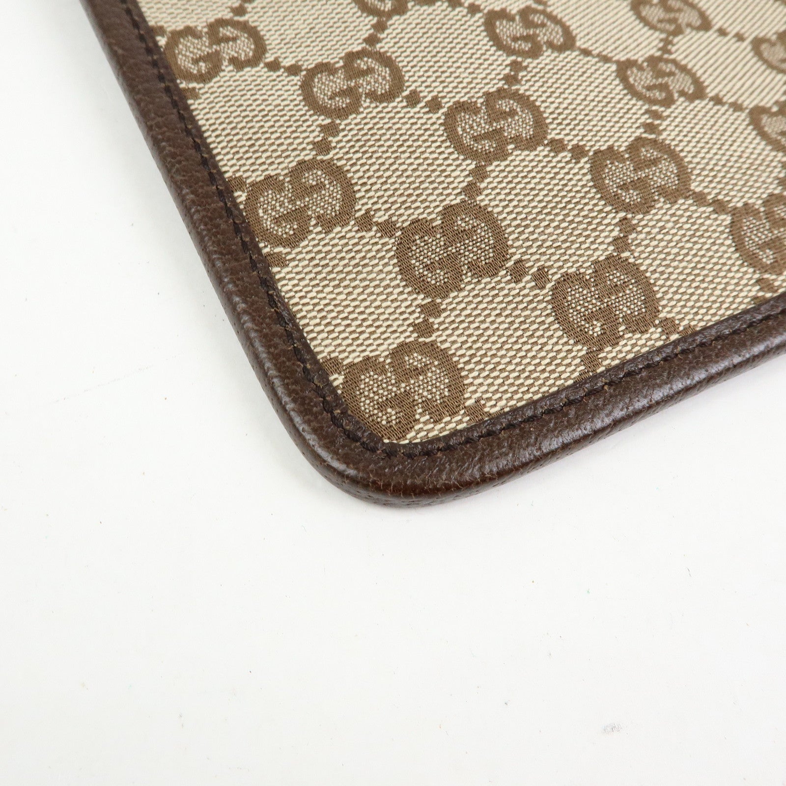 GUCCI Sherry GG Canvas Leather Shoulder Crossbody Bag Beige 27639