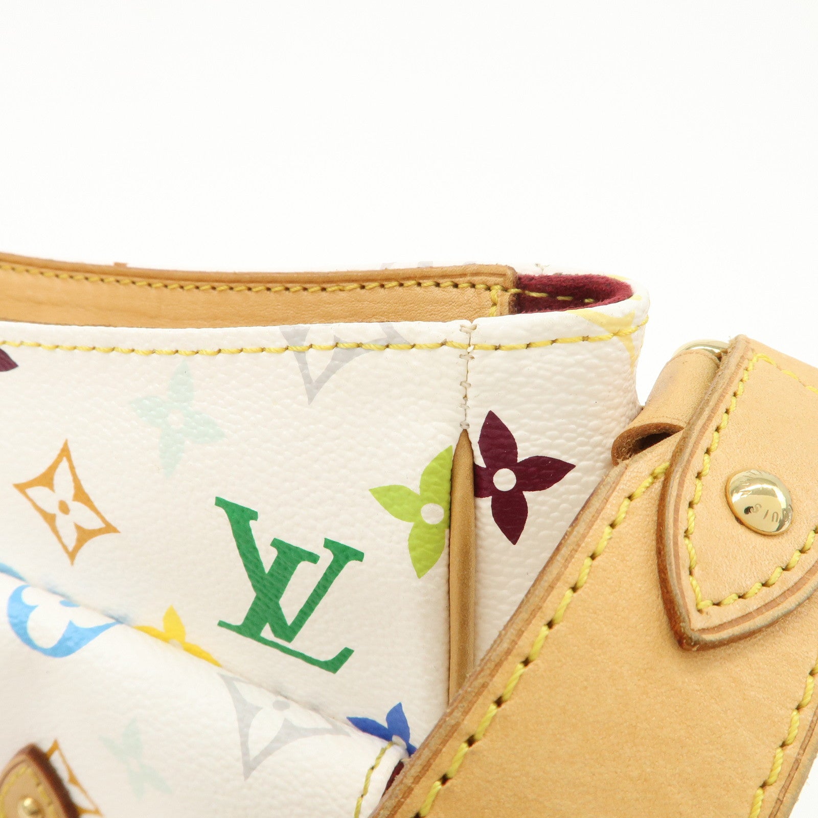 Louis Vuitton Monogram Multicolor Lodge GM Shoulder Bag Branc M40051
