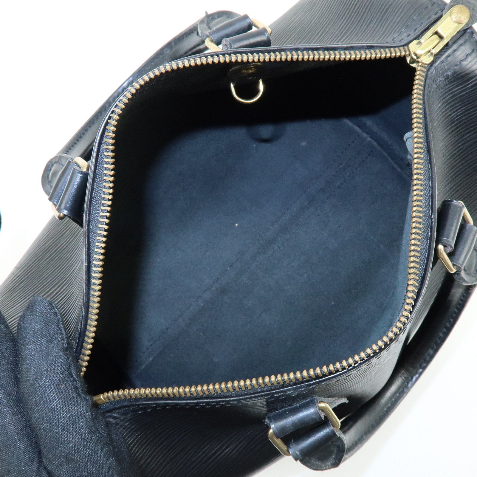 Louis Vuitton Epi Speedy 25 Hand Bag Boston Bag Noir M59032
