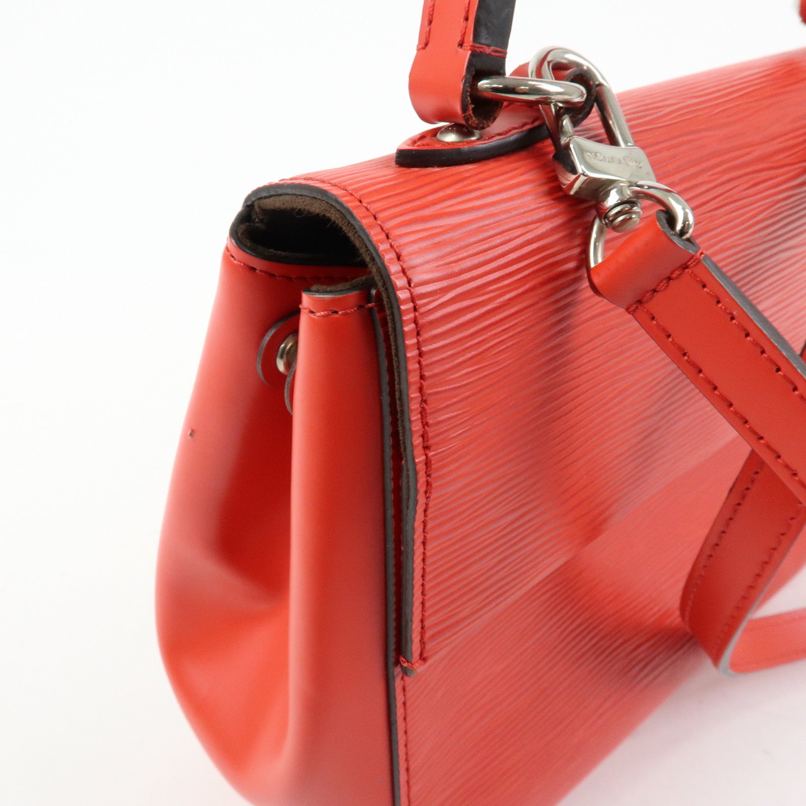 Louis Vuitton Epi Cluny BB Hand Bag Shoulder Bag Coquelicot M41337