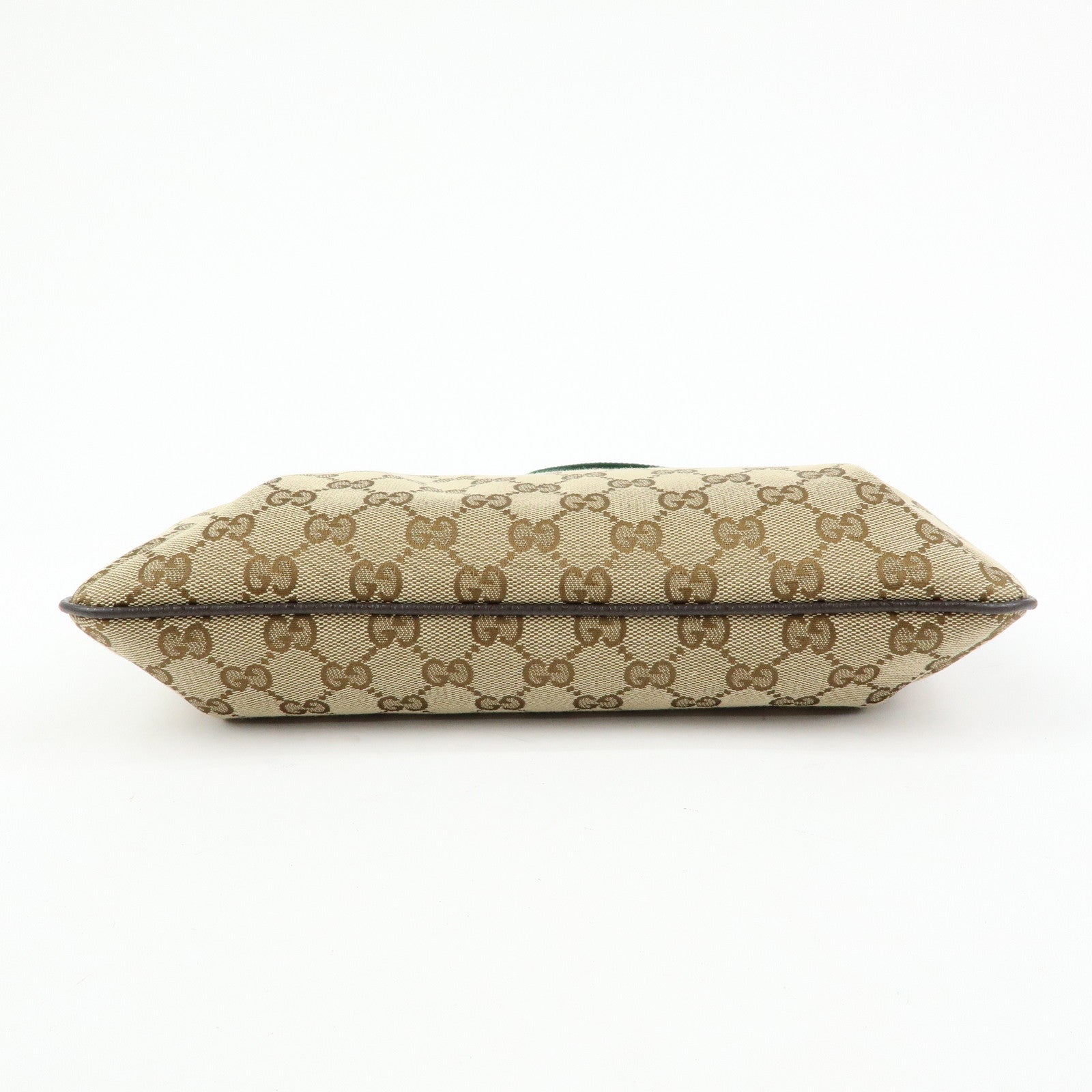 GUCCI Sherry GG Canvas Leather Shoulder Crossbody Bag Beige 189749