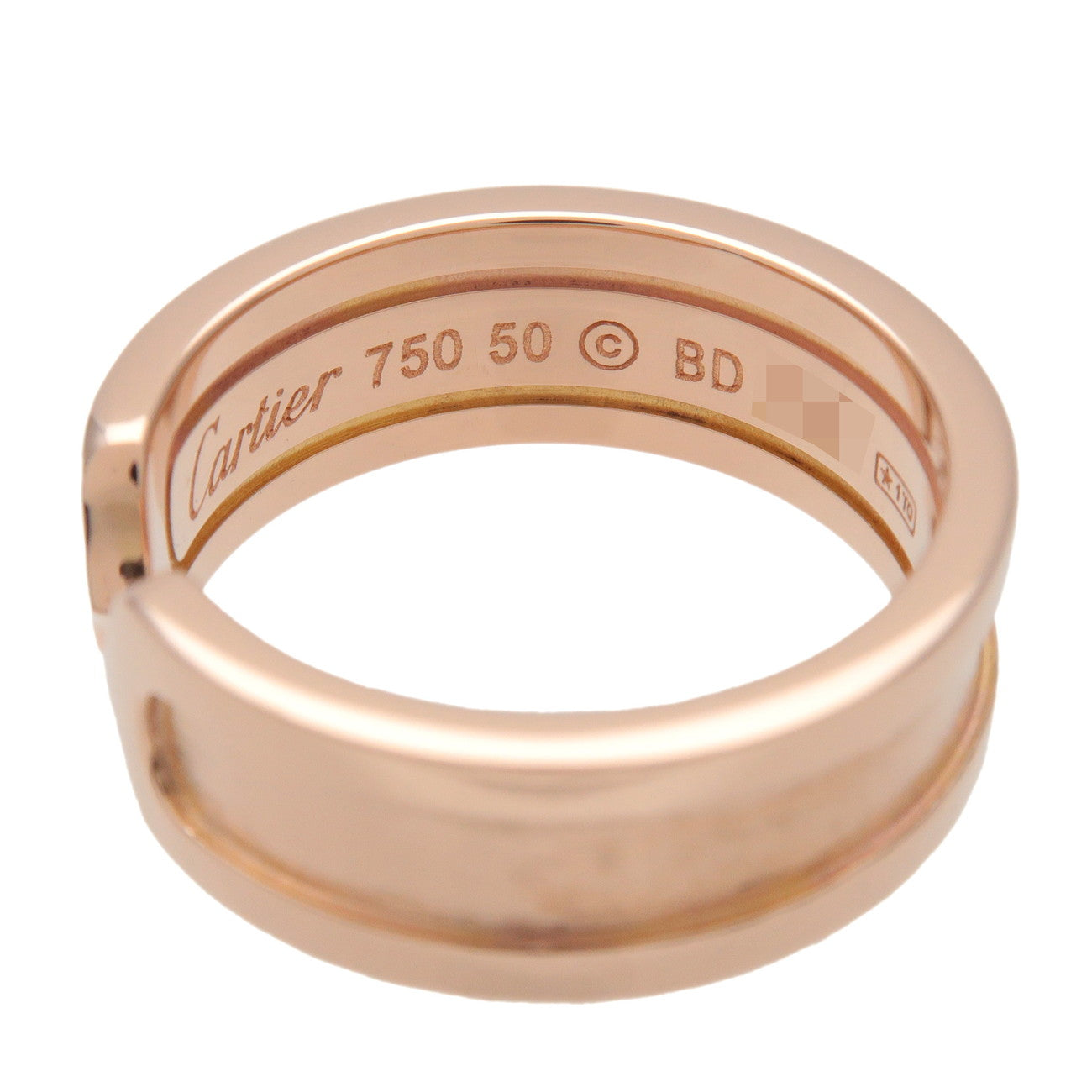Cartier C2 Ring SM K18 750PG Rose Gold #50 US5.5 EU50 HK11.5
