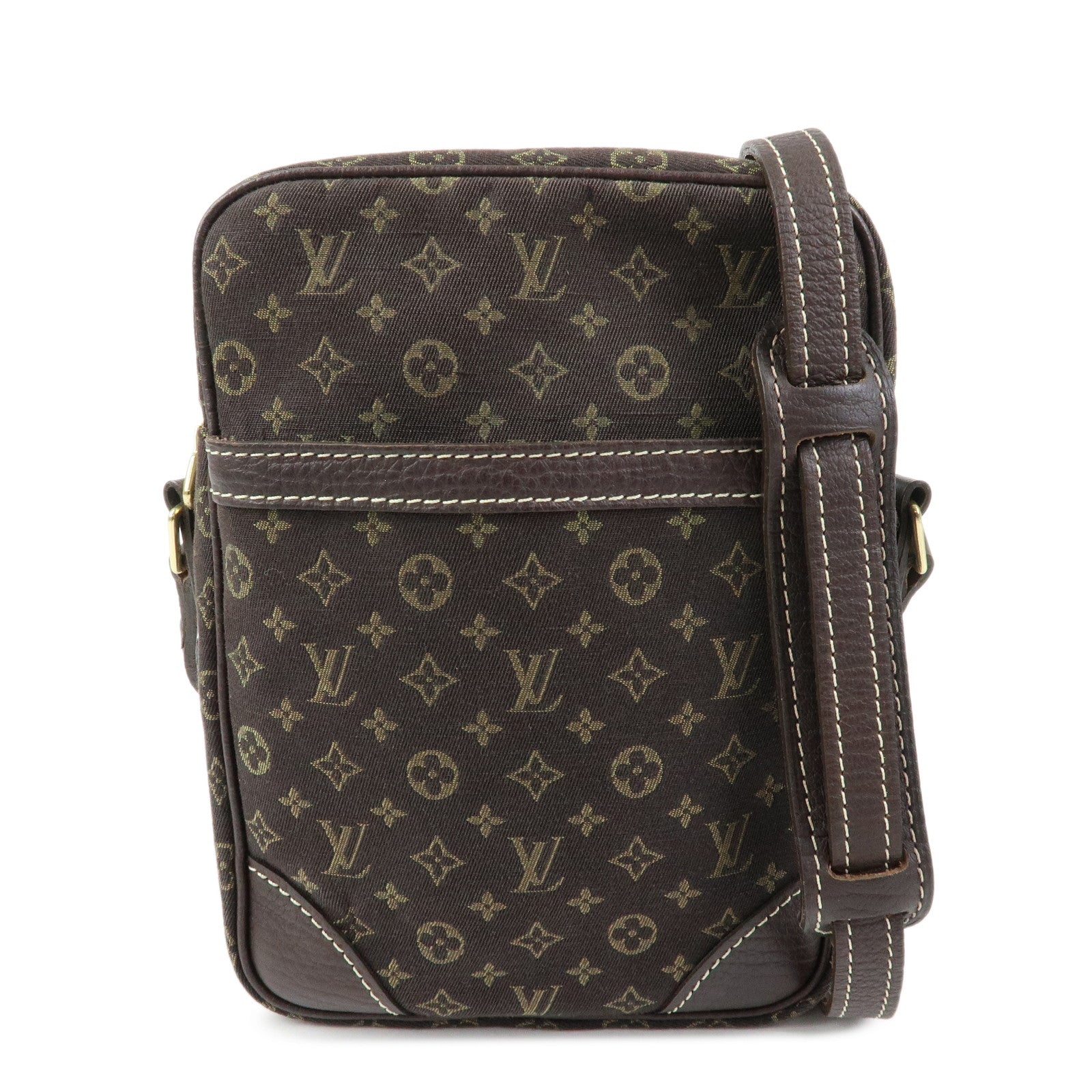 Louis Vuitton Monogram Mini Lin Danube Shoulder Bag Brown M95228