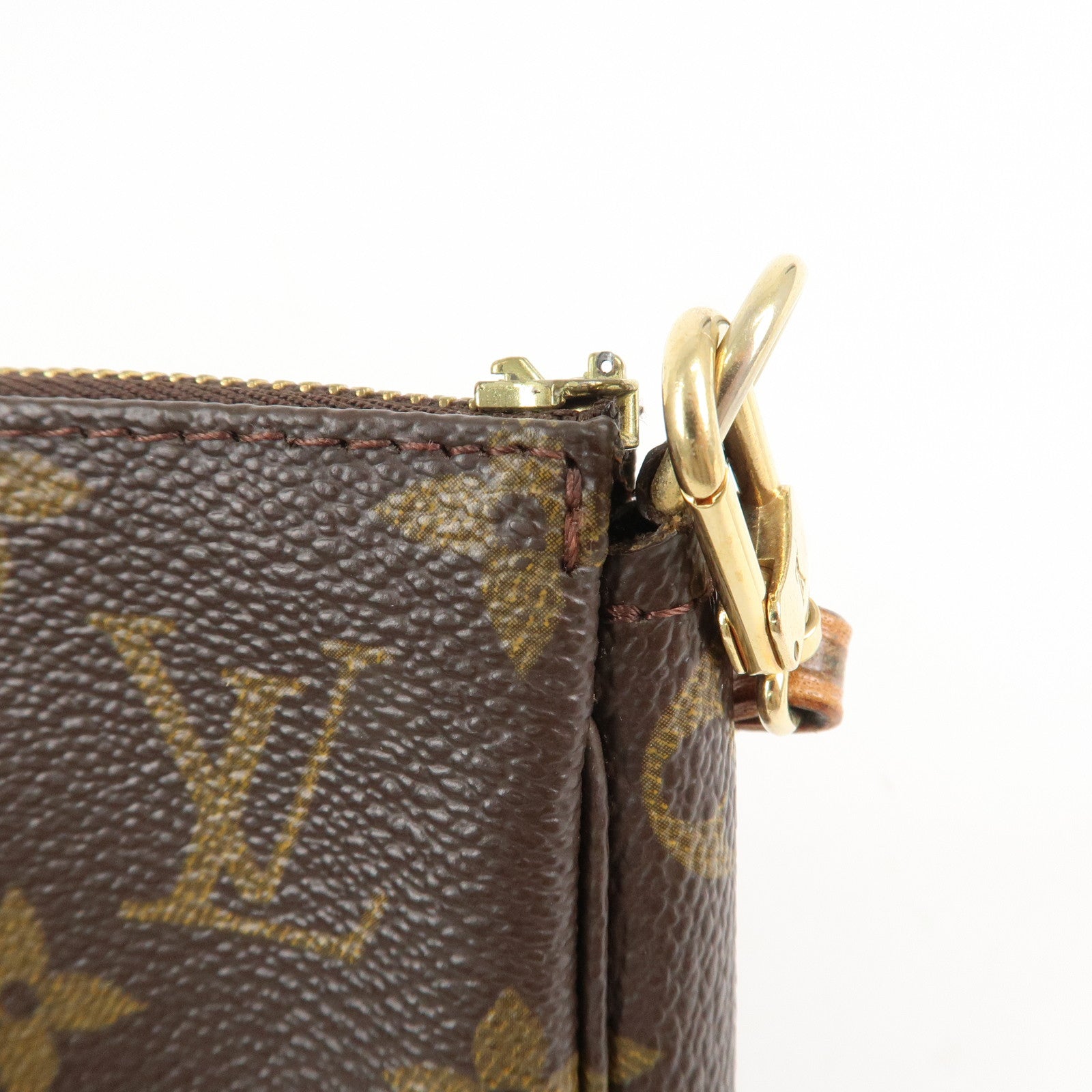 Louis Vuitton Monogram Pochette Accessoires Pouch Brown N41206 Used