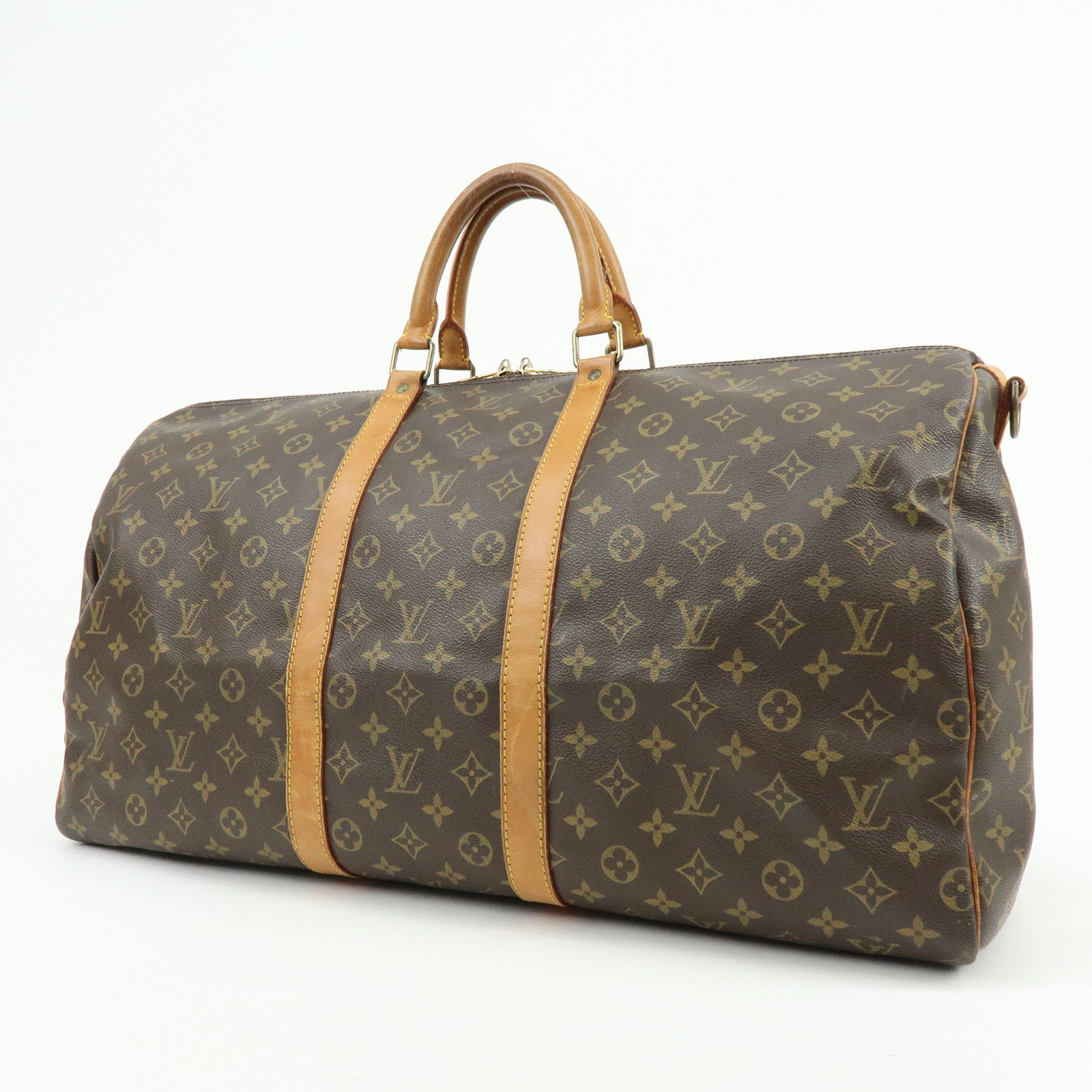 Louis Vuitton Monogram Keep All 55 Bandouliere Boston Bag M56714