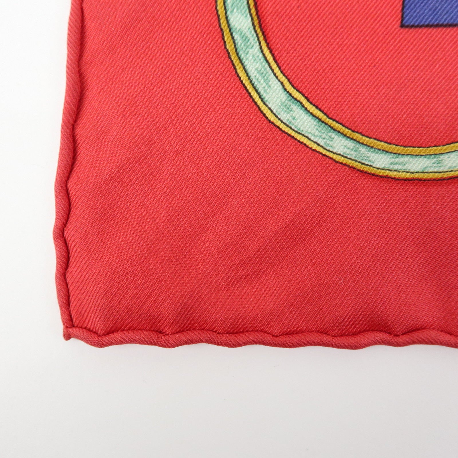 HERMES Carre 45 Silk 100% Scarf L’INSTRVCTION DV ROY Red Navy