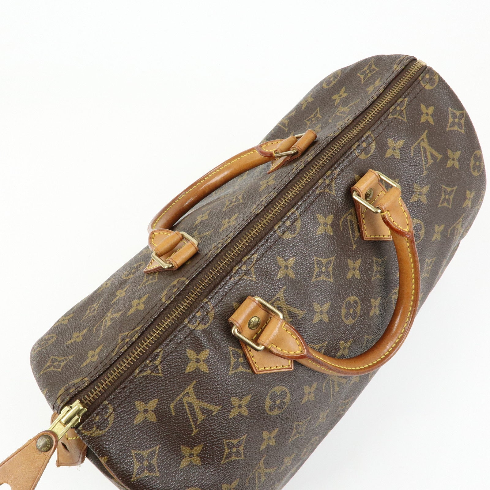 Louis Vuitton Monogram Speedy 35 Boston Bag Hand Bag Brown M41524