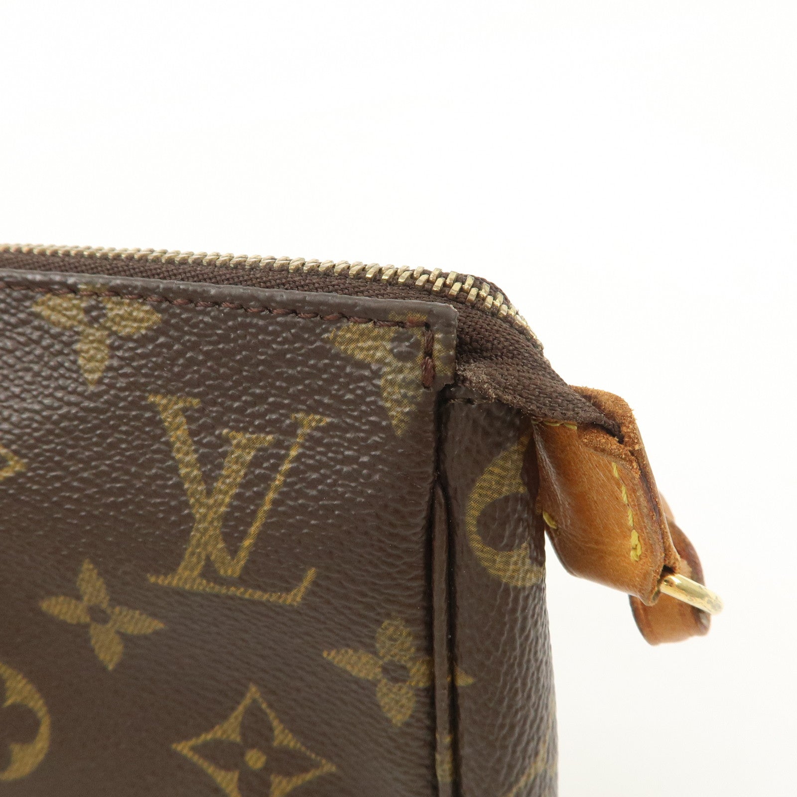 Louis Vuitton Monogram Pochette Accessoires Pouch Hand Bag M51980 Used