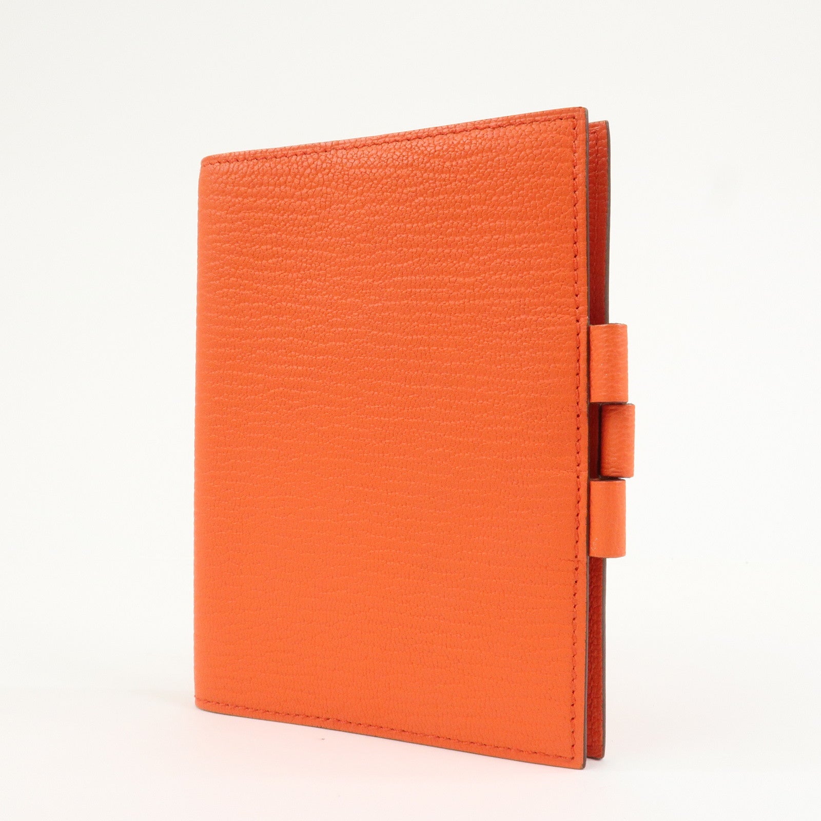 HERMES Leather Agenda PM Planner Cover X Stamped Orange