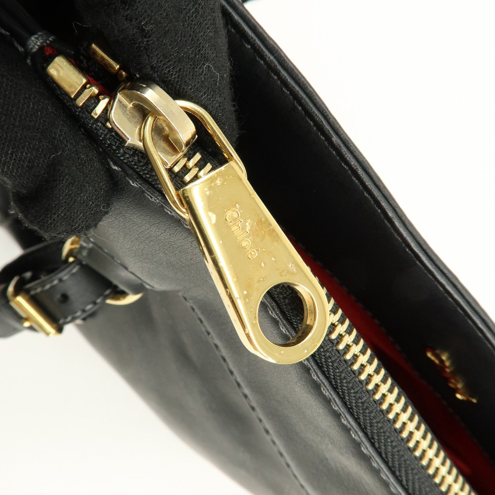 Chloe Eden Leather Tassel Shoulder Bag Crossbody Bag Black