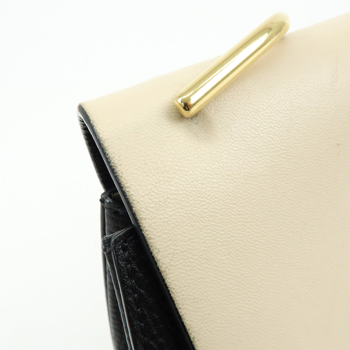 Chloe Drew Leather Shoulder Bag Crossbody Bag Black Ivory