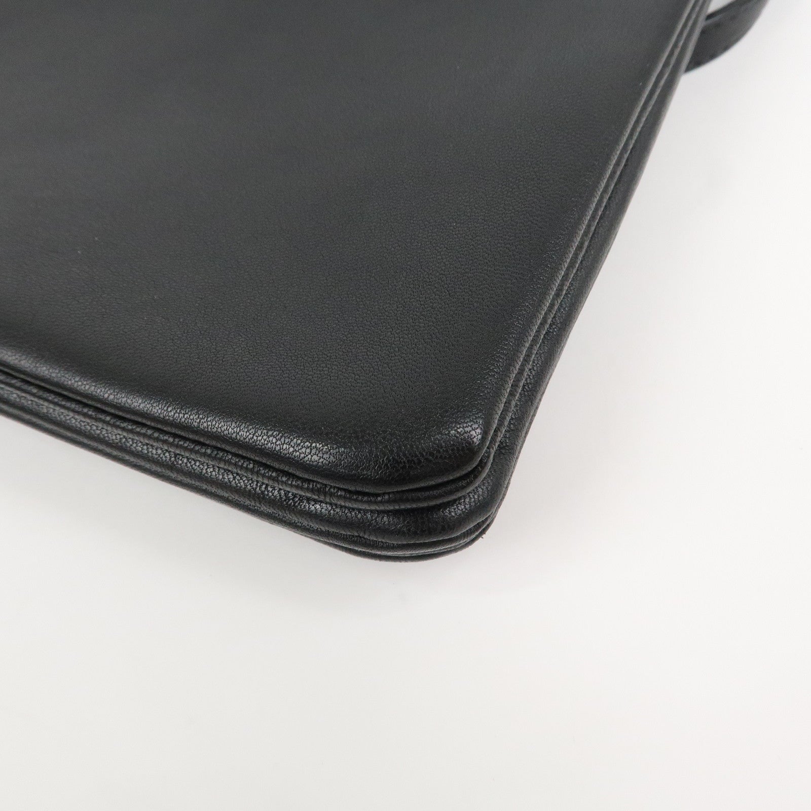 CELINE Calf Skin Trio Bag Shoulder Bag Crossbody Bag Black