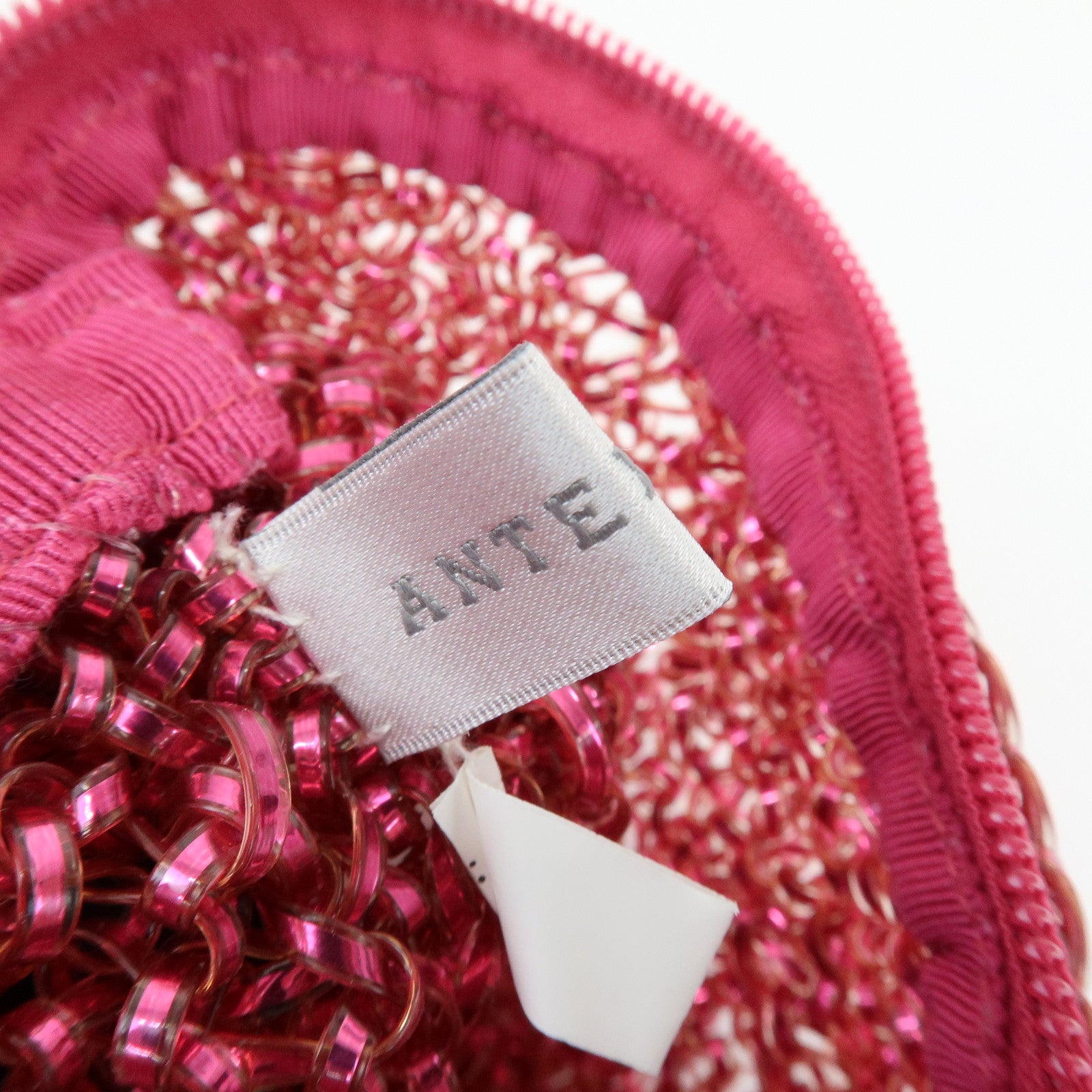 ANTEPRIMA Logo PVC Pouch Bag Cosmetic Pouch Pink
