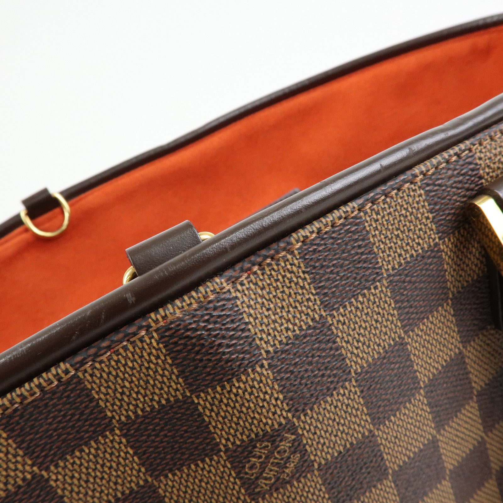 Louis Vuitton Damier Canvas Leather Manosque GM Hand Bag N51120