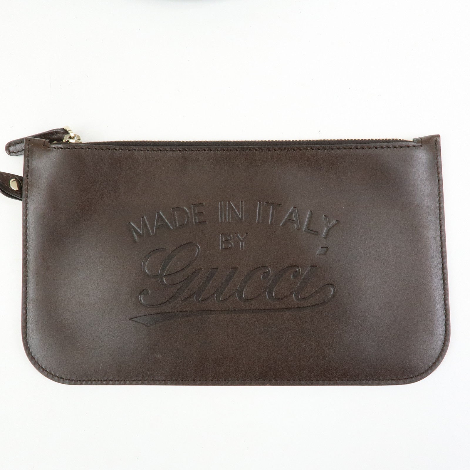 GUCCI GUCCI Craft Canvas Leather Tote Bag Beige Brown 247207