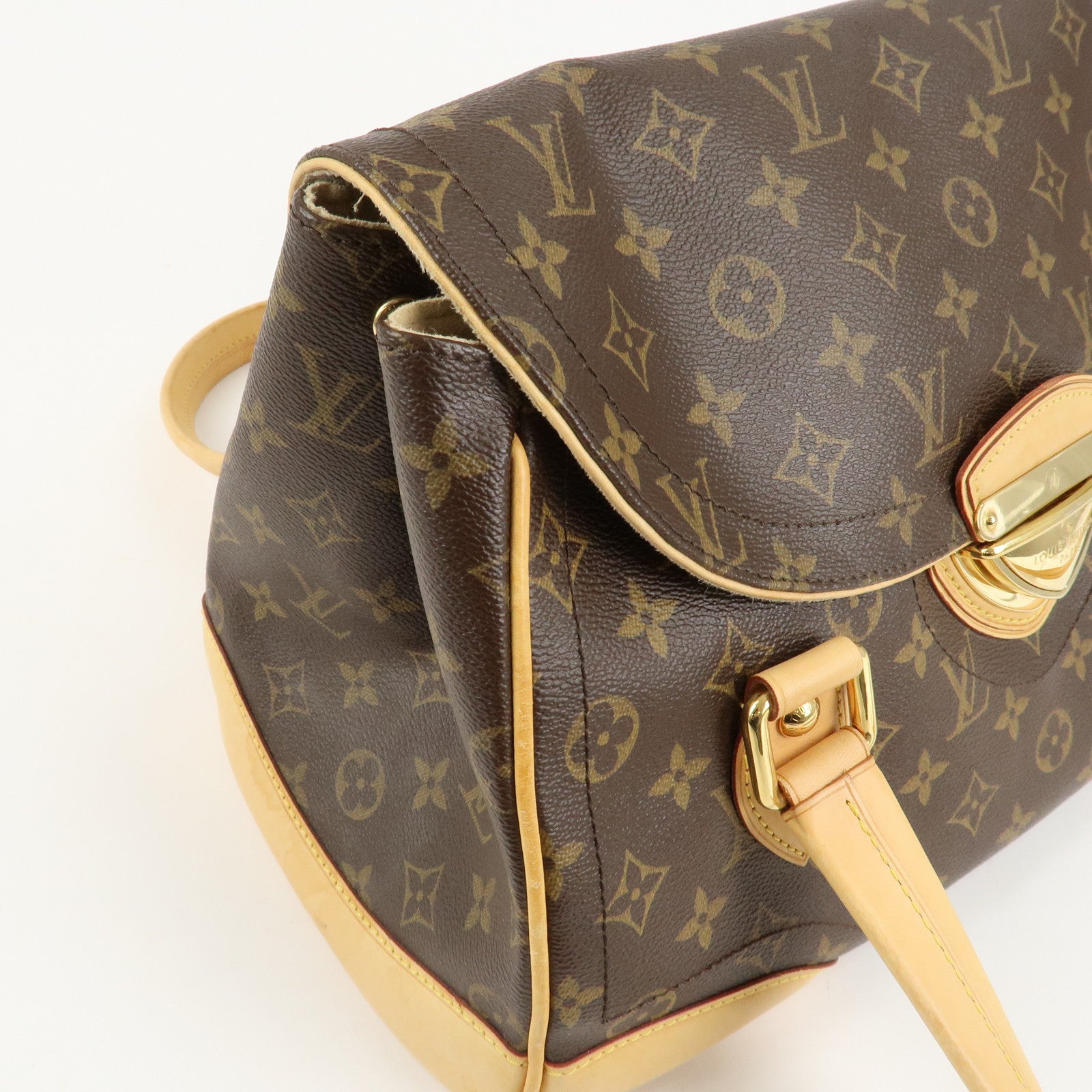 Louis Vuitton Monogram Beverly GM Hand Bag Brown M40120 Used