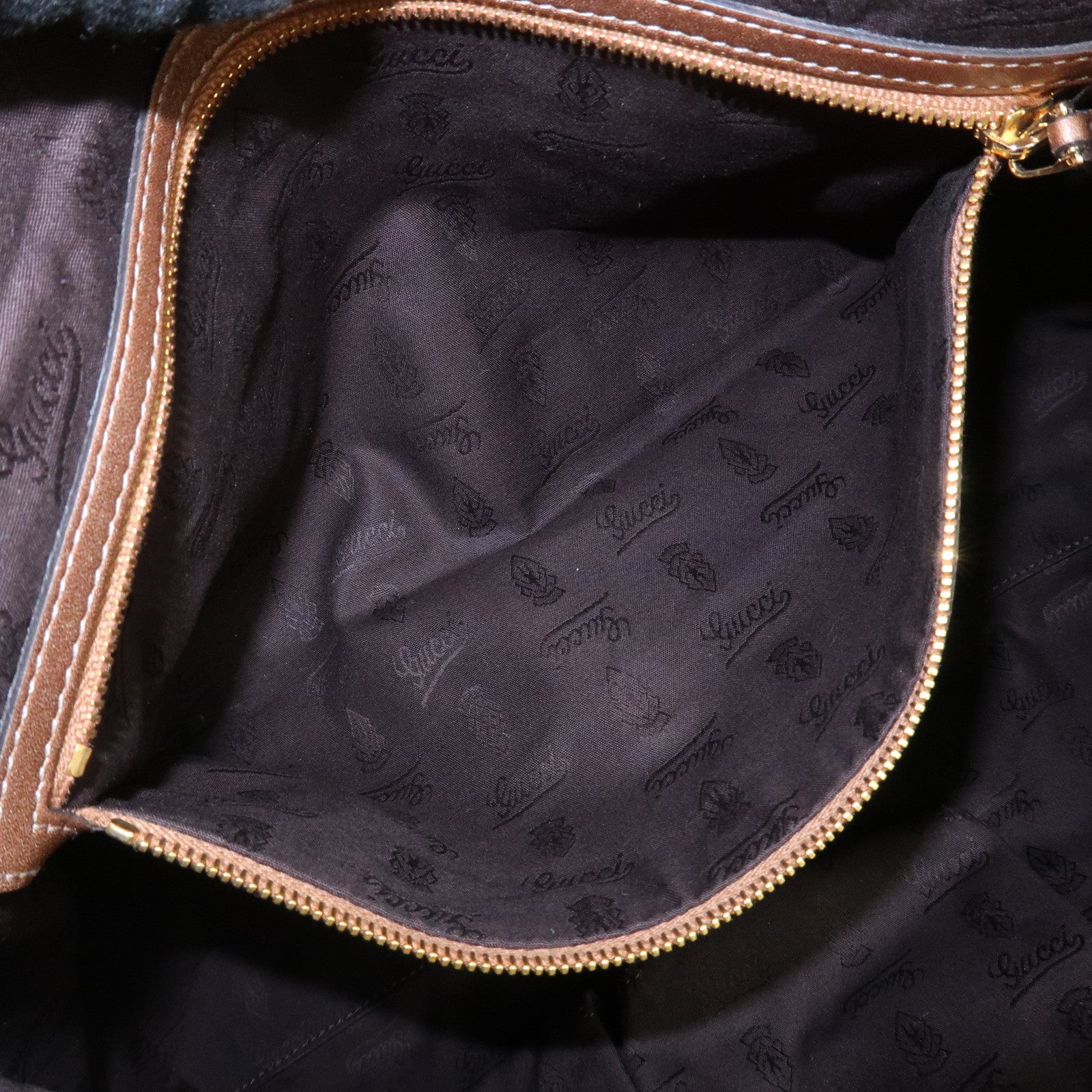 GGUCCI GG Twins Guccissima Leather Tote Bag Bronze 232957