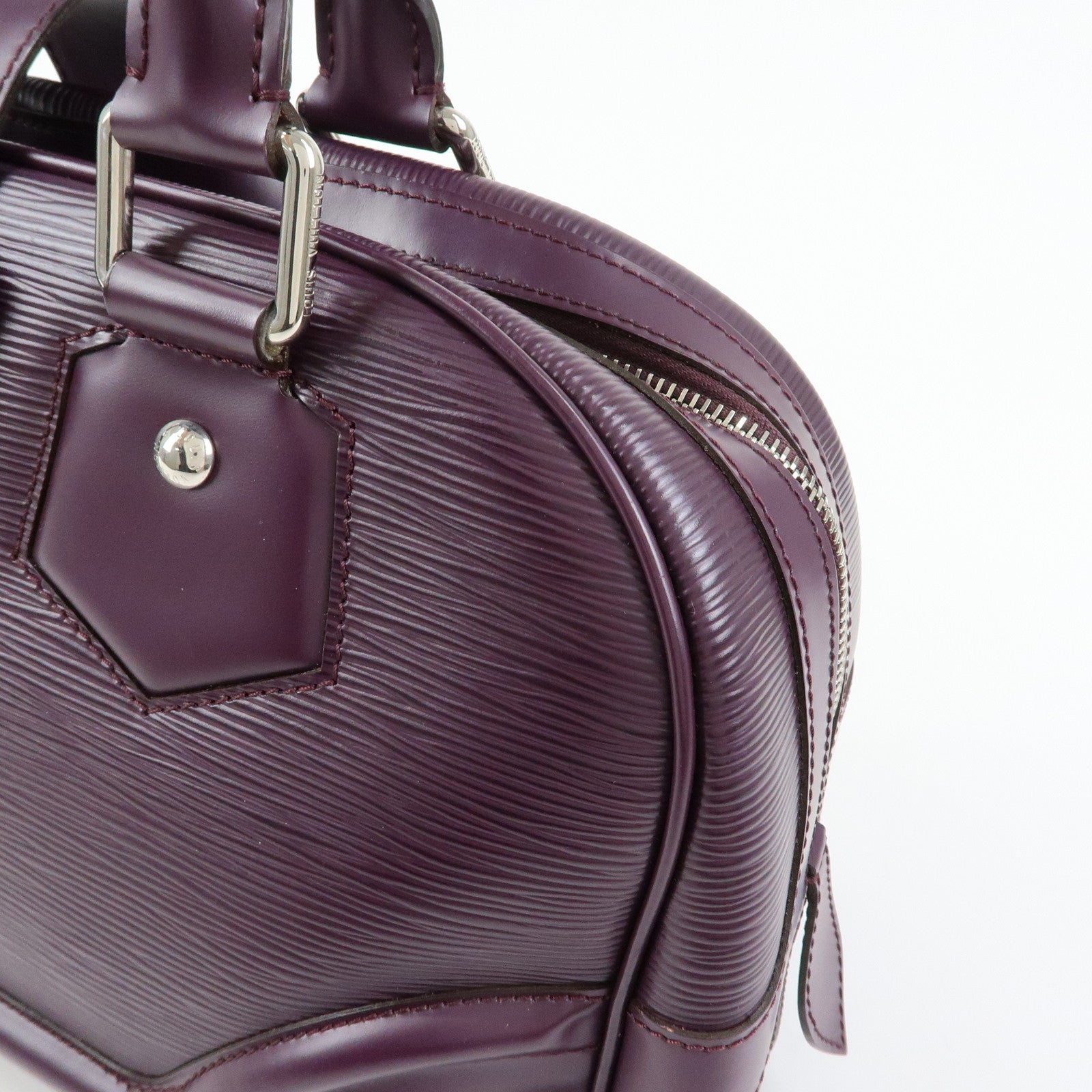 Louis Vuitton Epi Bowling Montaigne GM Hand Bag Cassis M5931K