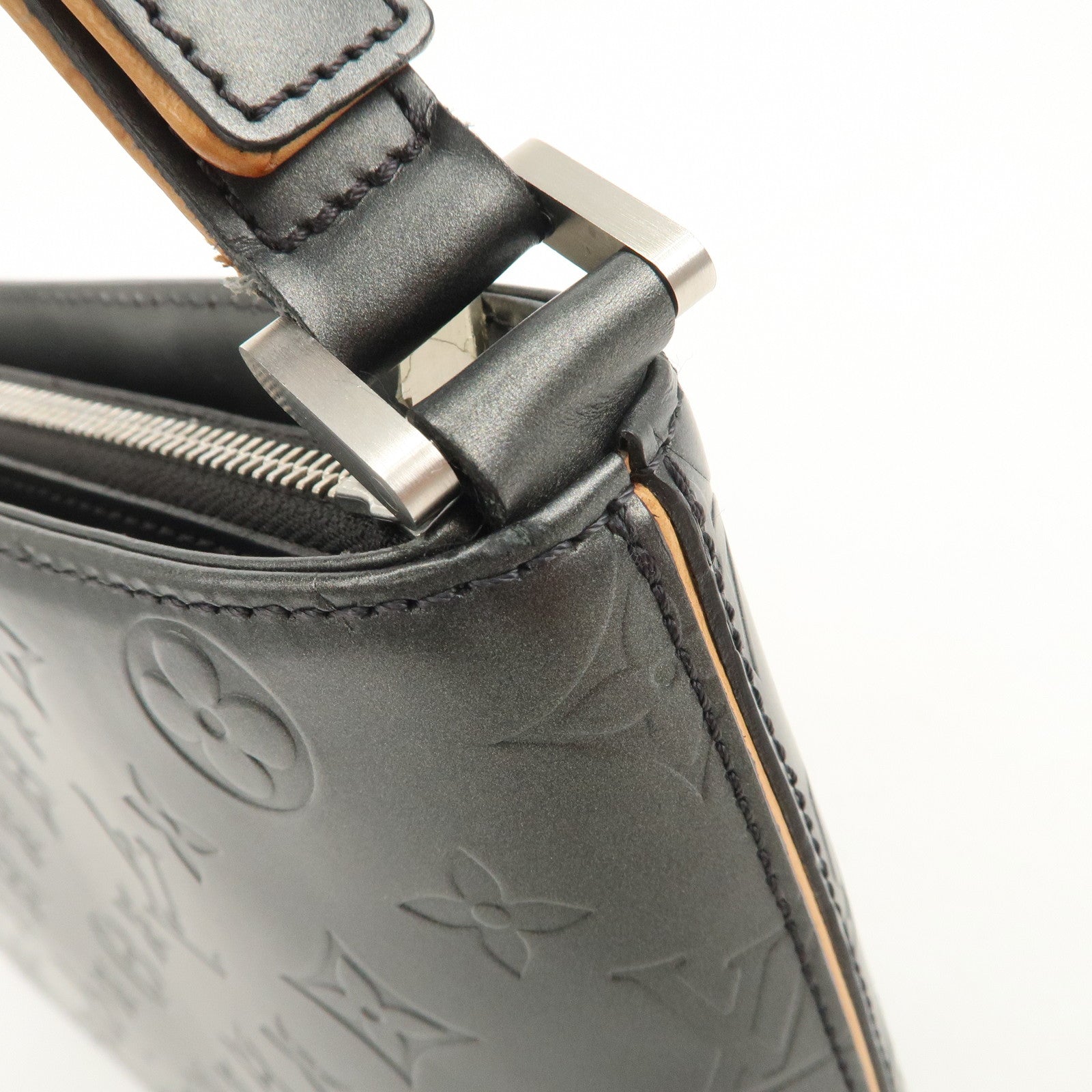 Louis Vuitton Monogram Matte Alston Shoulder Bag Hand Bag Noir M55122 Used