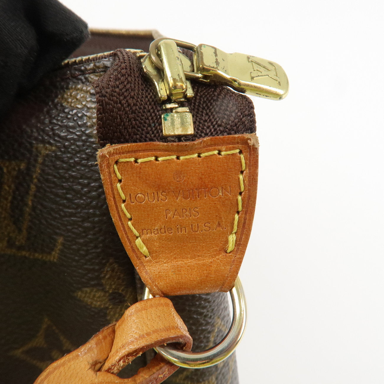 Louis Vuitton Monogram Pochette Accessoires Hand Bag Brown M51980 Used