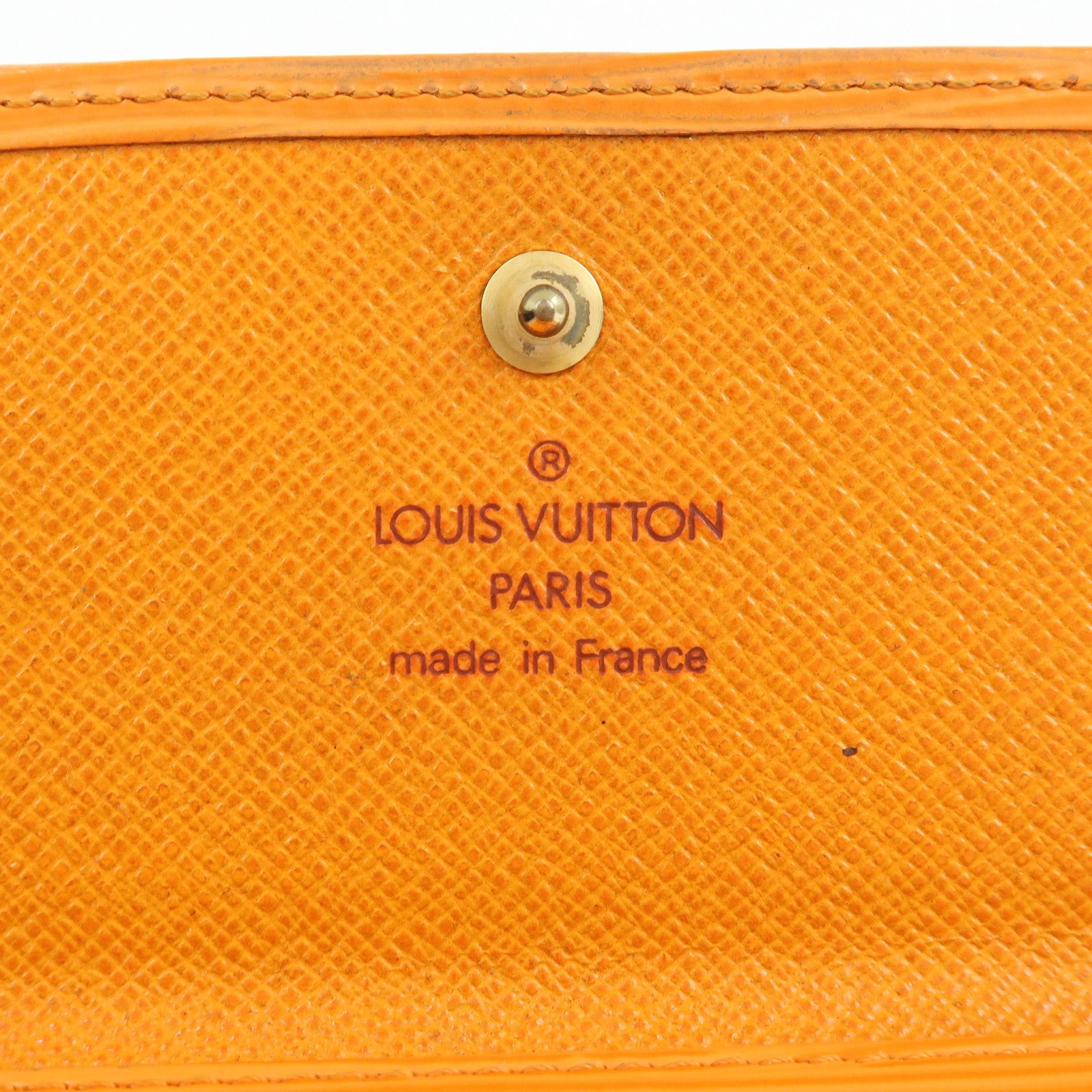 Louis Vuitton Epi Porte Monnaie Billets Credit Wallet Orange M6348H