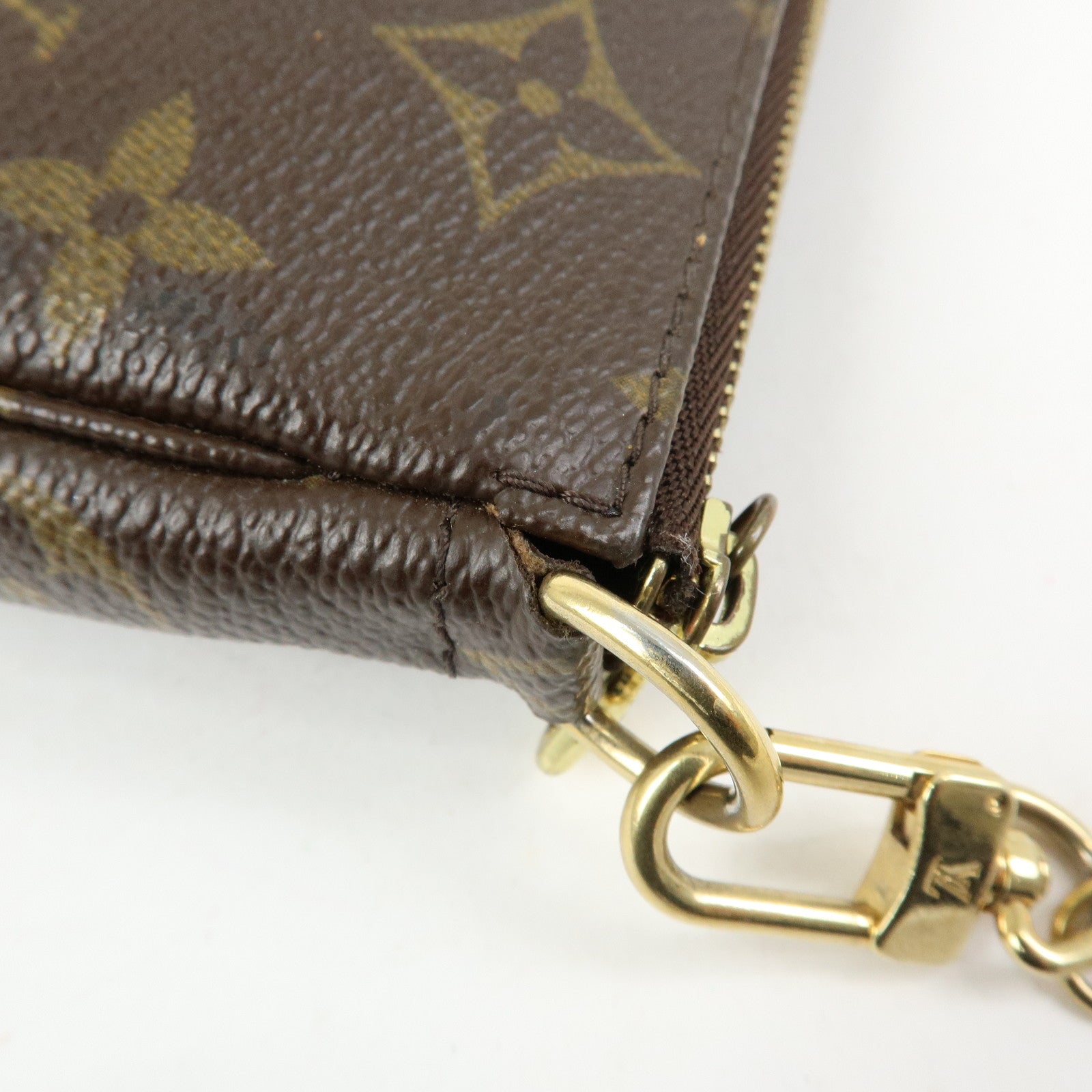 Louis Vuitton Monogram Mini Pochette Accessoires Hand Bag M58009