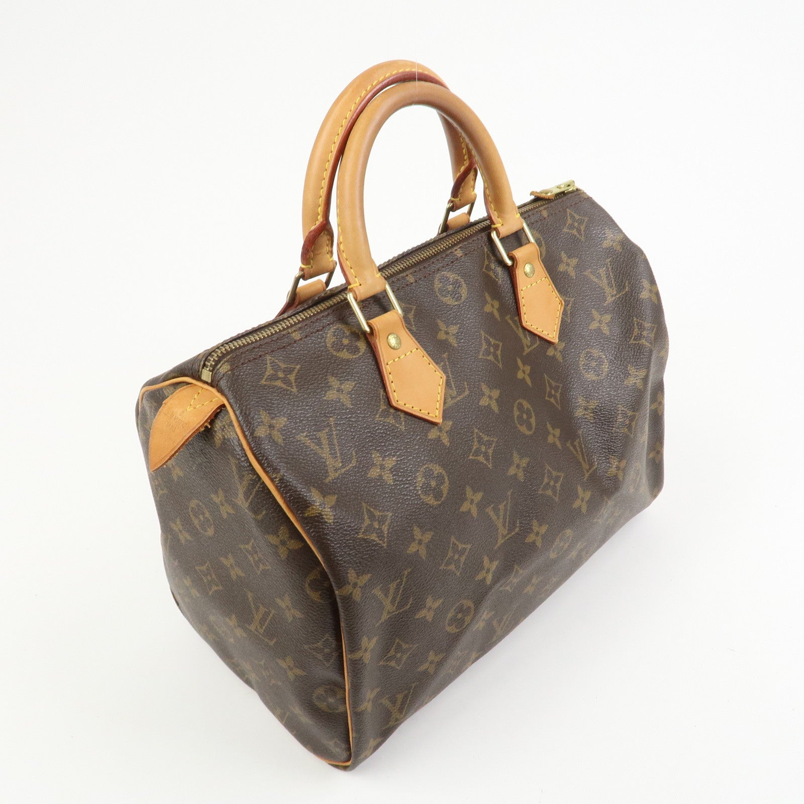 Louis Vuitton Monogram Speedy 30 Boston Bag Hand Bag Brown M41526