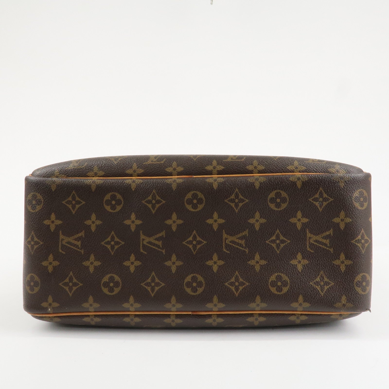 Louis Vuitton Leather Canvas Monogram Deauville Hand Bag M47270 Used