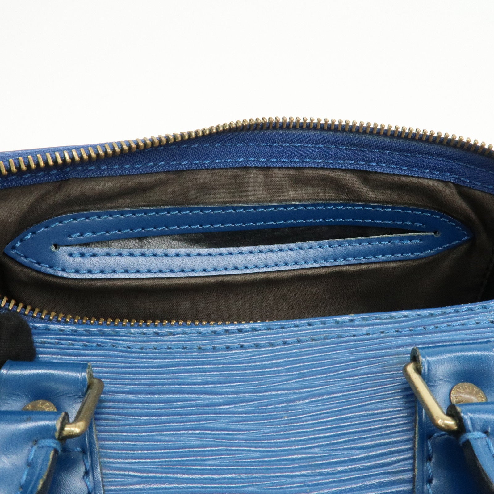 Louis Vuitton Epi Speedy 25 Hand Bag Boston Bag Toledo Blue M43015
