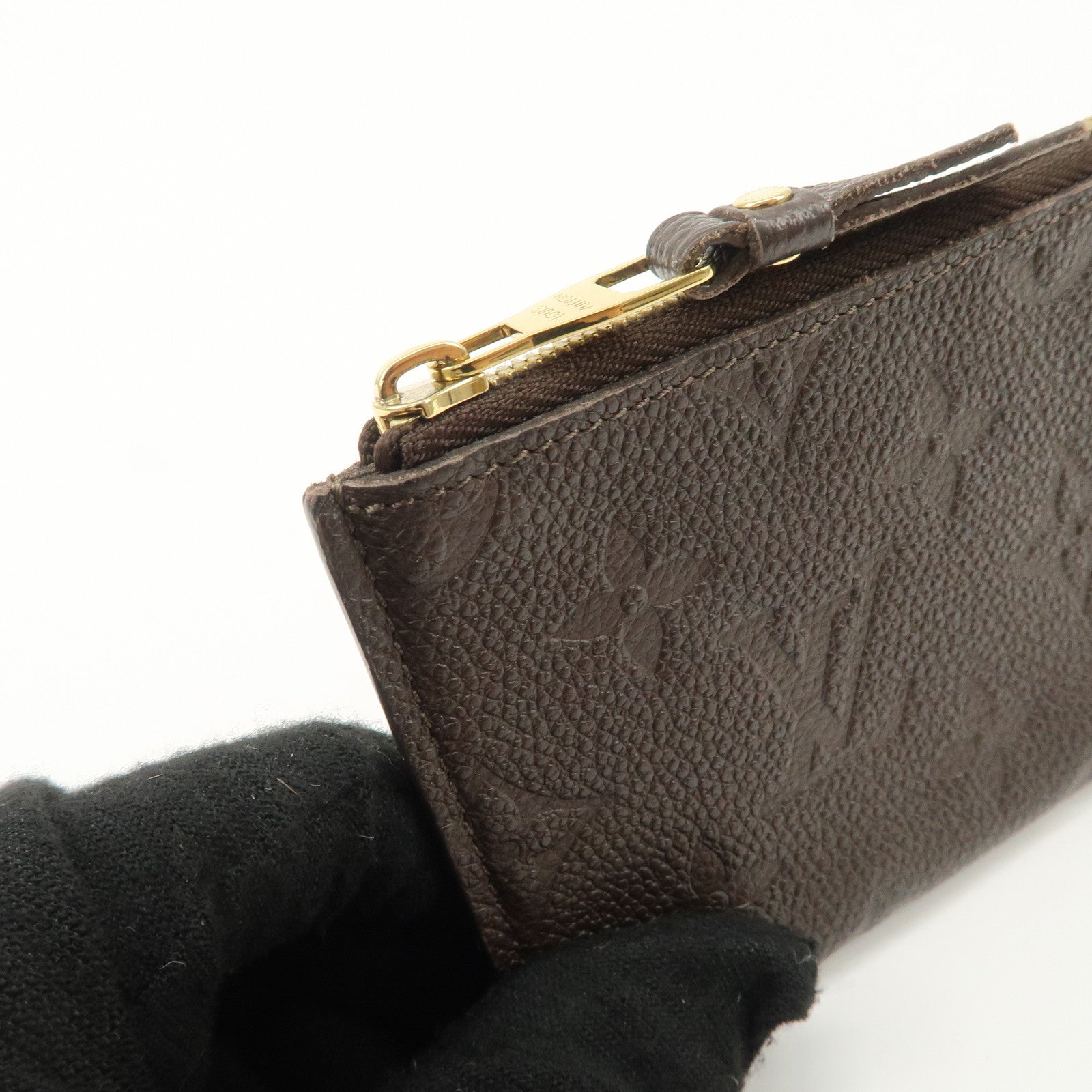 Louis Vuitton Empreinte Portefeuille Curieuse Pouch Brown M60300 Used
