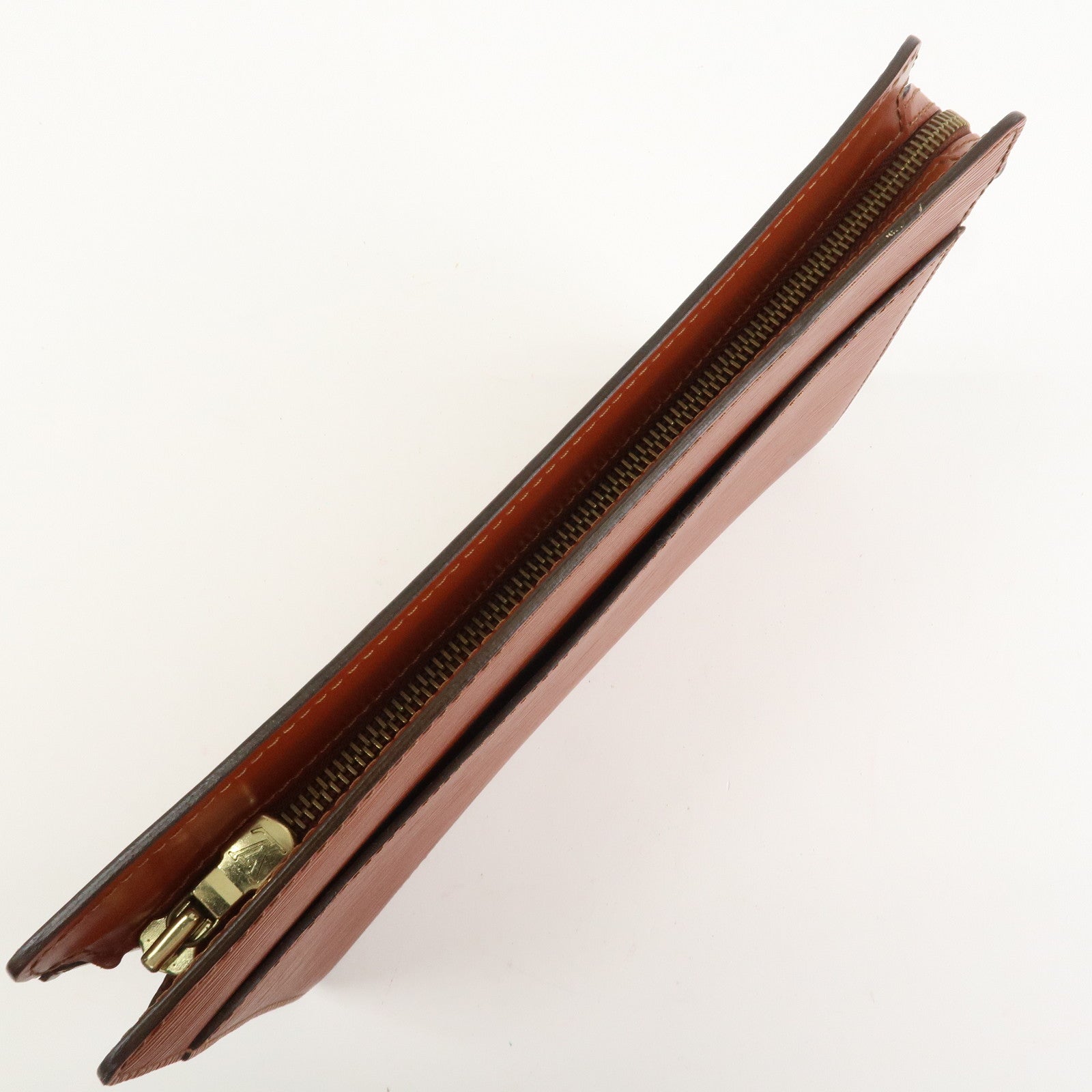 Louis Vuitton Epi Pochette Homme Clutch Bag Kenya Brown M52523