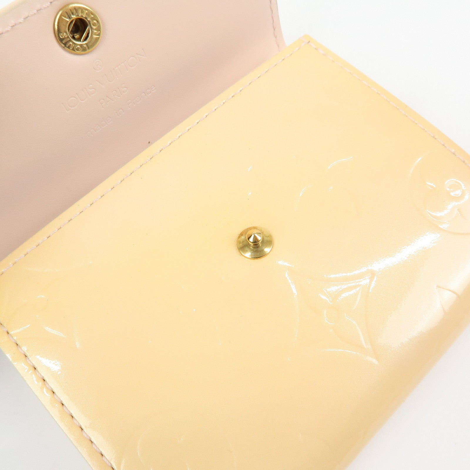 Louis Vuitton Vernis Ludlow Coin Case Marshmallow Pink M91355