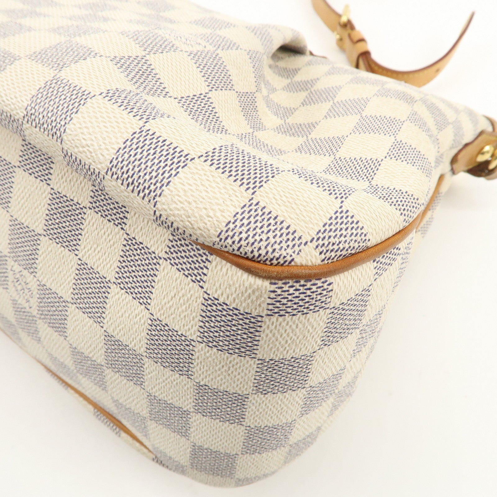 Louis Vuitton Damier Azur Siracusa MM Shoulder Bag N41112 Used