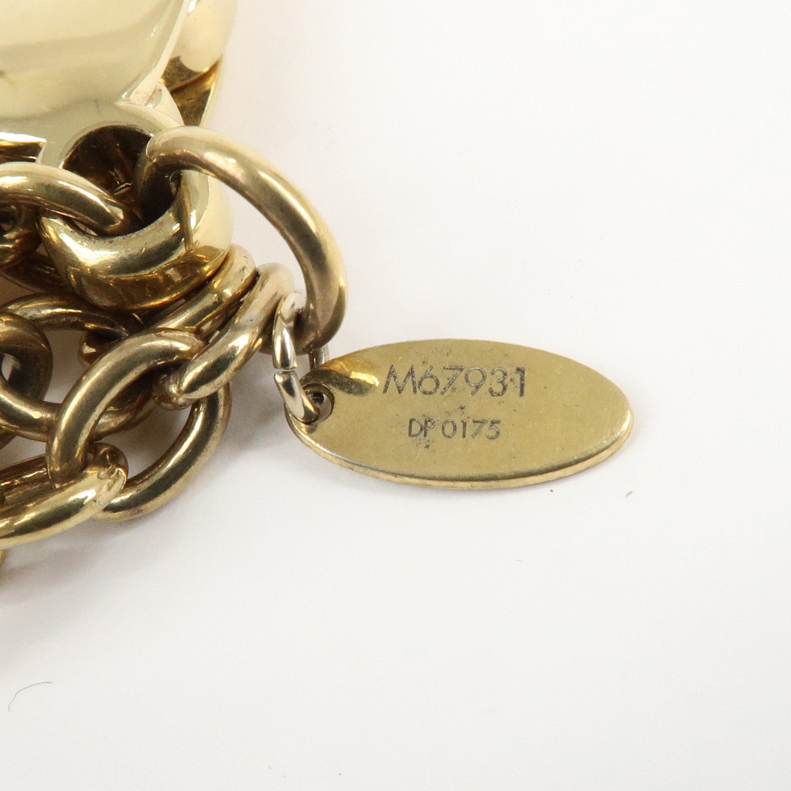 Louis Vuitton Bloomy Key Chain Bag Charm Gold M67931 Used